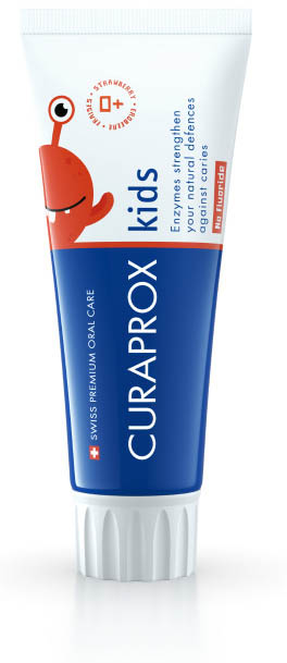 CURAPROX KIDS TOOTHPASTE STRAWBERRY FLAVOR 0 PPM 60 ML - FarmaLucia