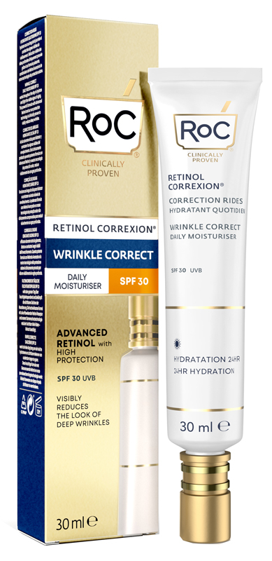 ROC RETINOL CORREXION WRINKLE CORRECT DAILY MOISTURISER SPF30 30 ML - FarmaLucia