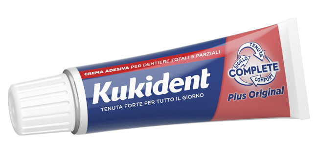 KUKIDENT PLUS ORIGINAL CREMA ADESIVA DENTIERE 40 G - FarmaLucia