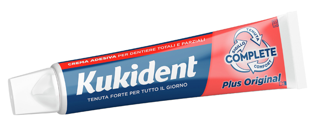 KUKIDENT PLUS ORIGINAL CREMA ADESIVA DENTIERE 65 G - FarmaLucia