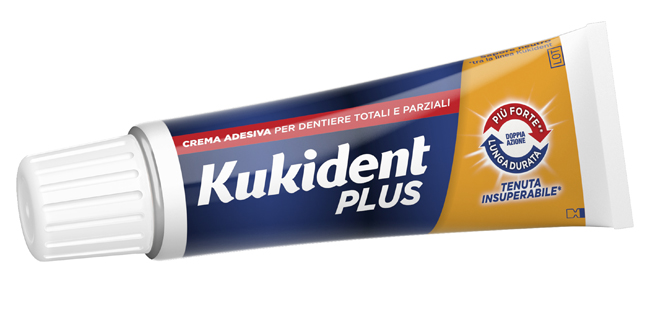 KUKIDENT PLUS DOPPIA AZIONE CREMA ADESIVA DENTIERE 40 G - FarmaLucia
