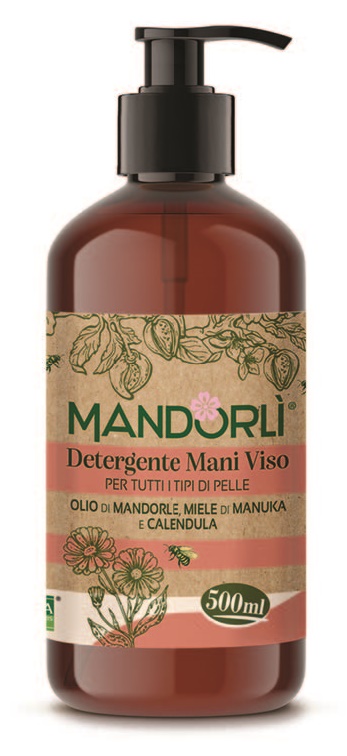 MANDORLI DETERGENTE MANI VISO PER TUTTI I TIPI DI PELLE 500 ML - FarmaLucia
