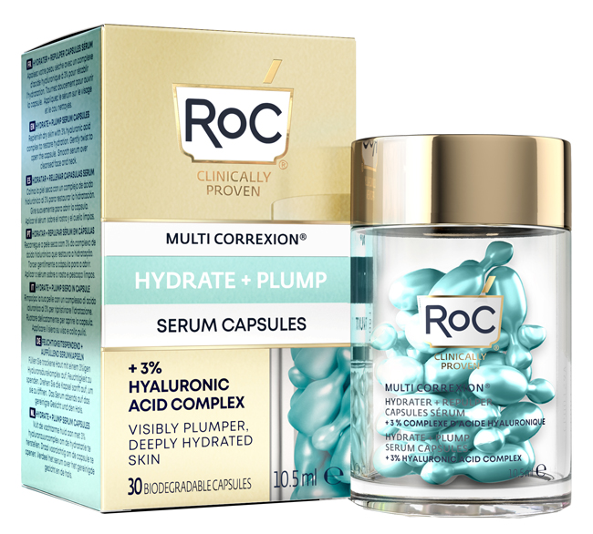 ROC MULTI CORREXION HYDRATE+ PLUMP SIERO VISO IN CAPSULE 30 CAPSULE - FarmaLucia