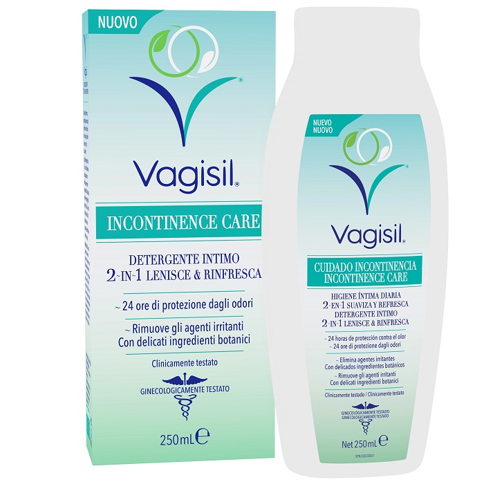 VAGISIL INCONTINENCE CARE DETERGENTE INTIMO 2IN1 LENISCE & RINFRESCA 250 ML - FarmaLucia