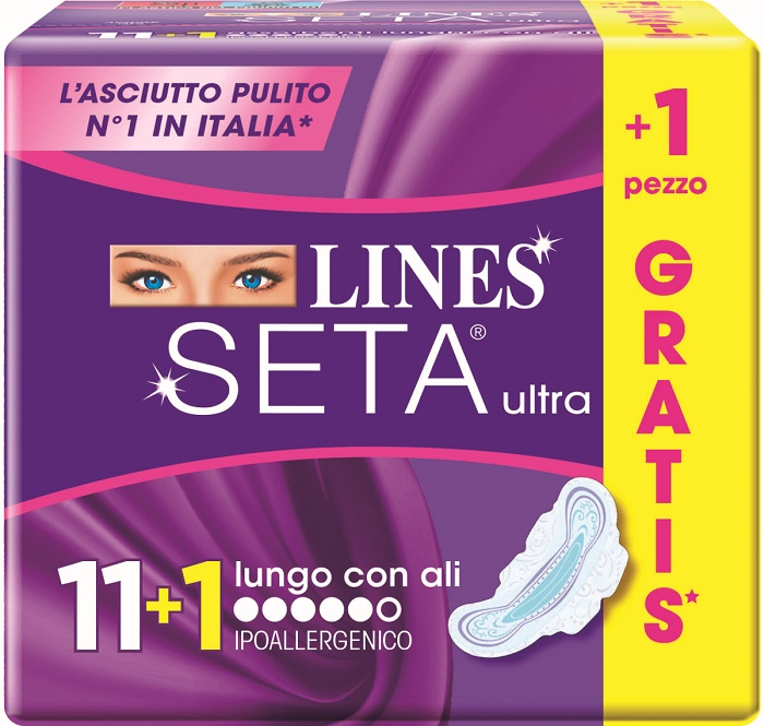 LINES SETA ULTRA LUNGO ALI CP 11+1 GRATIS - FarmaLucia