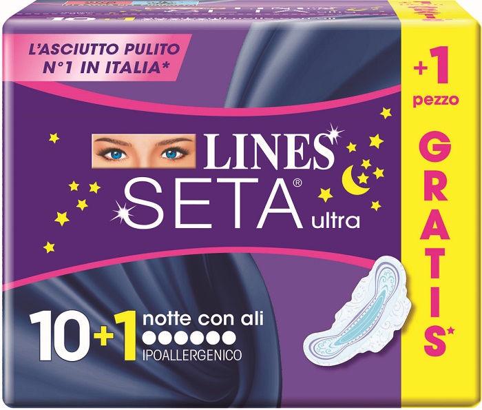 LINES SETA ULTRA NOTTE 10+1 GRATIS - FarmaLucia