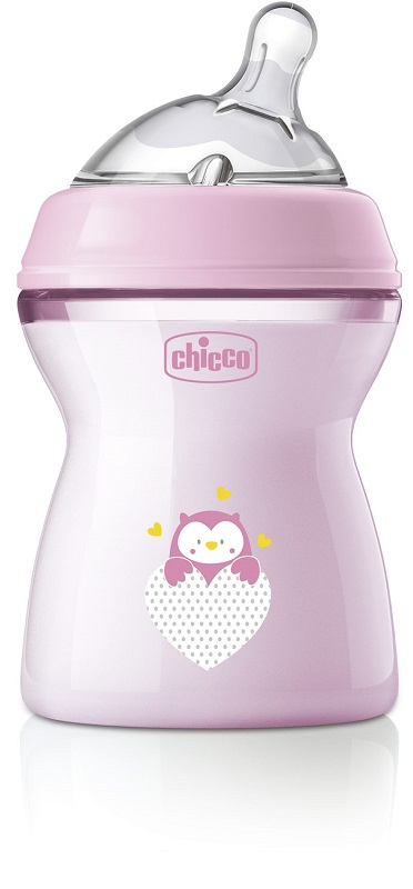 CHICCO BIBERON NAT FEEL PP 2M+ 250 ML BIMBA - FarmaLucia