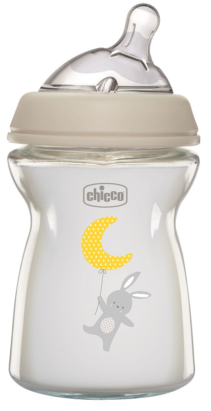 CHICCO BIBERON NAT FEEL VETRO 0M+ 250 ML - FarmaLucia