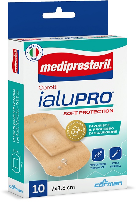 MEDIPRESTERIL CEROTTI IALUPRO SOFT PROTECTION SUPER 7X3,8CM 10 PEZZI - FarmaLucia