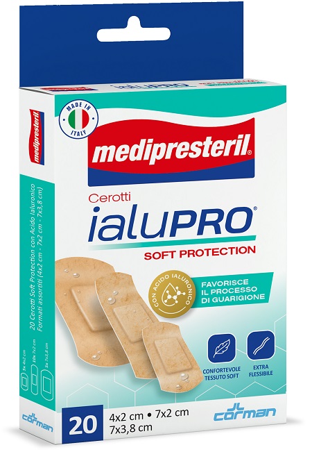 MEDIPRESTERIL CEROTTI IALUPRO SOFT PROTECTION 3 FORMATI ASSORTITI 20 PEZZI - FarmaLucia