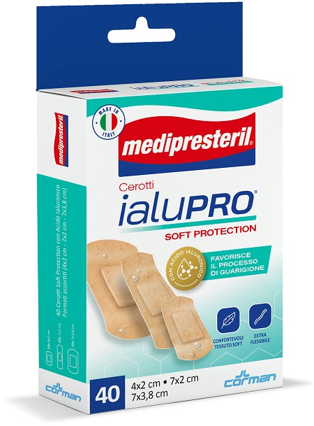 MEDIPRESTERIL CEROTTI IALUPRO SOFT PROTECIONT 3 FORMATI ASSORTITI 40 PEZZI - FarmaLucia