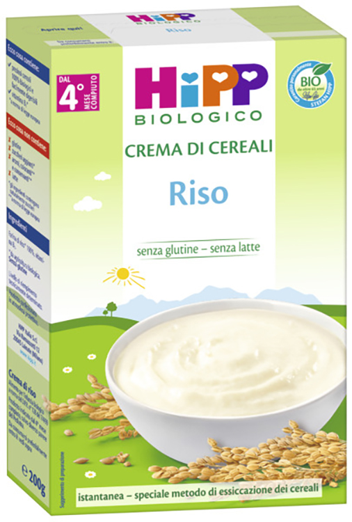 HIPP BIO CREMA CEREALI RISO 200 G - FarmaLucia