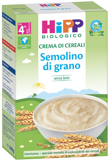 HIPP BIO CREMA CEREALI SEMOLINO DI GRANO 200 G - FarmaLucia