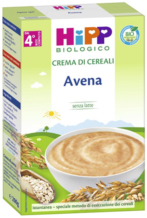 HIPP BIO CREMA CEREALI AVENA 200 G - FarmaLucia