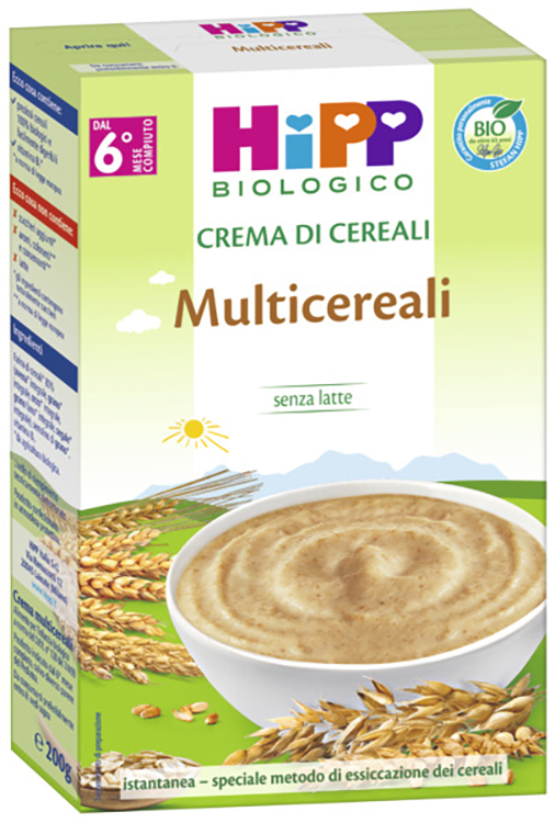 HIPP BIO CREMA CEREALI MULTICEREALI 200 G - FarmaLucia