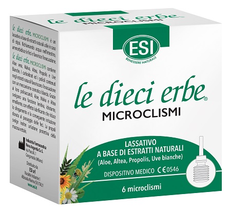 ESI LE DIECI ERBE MICROCLISMI 6 PEZZI - FarmaLucia