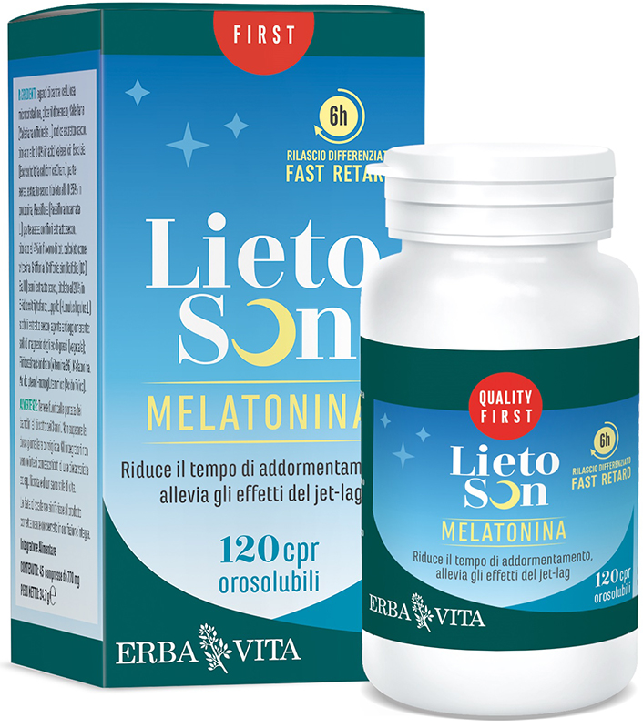 LIETOSON MELATONINA 120 COMPRESSE OROSOLUBILI - FarmaLucia