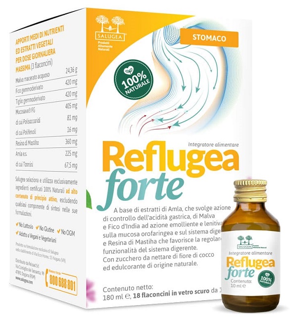 SALUGEA REFLUGEA FORTE 18 FLACONCINI DA 10 ML - FarmaLucia