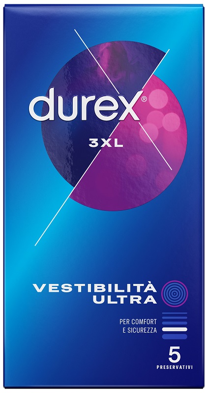 PRESERVATIVO DUREX 3XL VESTIBILITA' ULTRA 5 PEZZI - FarmaLucia