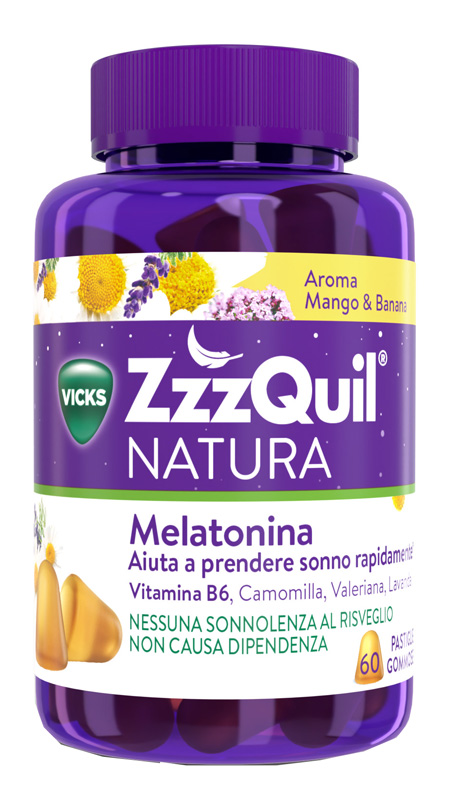 VICKS ZZZQUIL NATURA MANGO & BANANA 60 PASTIGLIE GOMMOSE - FarmaLucia