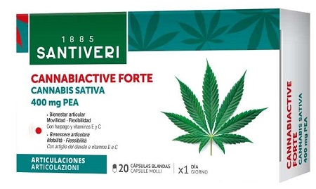 CANNABIACTIVE FORTE PEA 400 MG 20 CAPSULE MOLLI - FarmaLucia