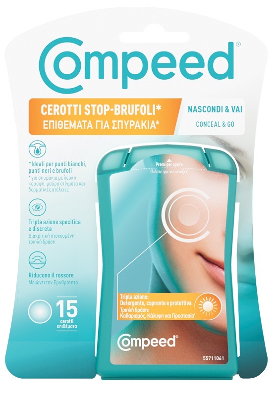 COMPEED CEROTTI STOP BRUFOLI NASCONDI & VAI 15 PEZZI - FarmaLucia