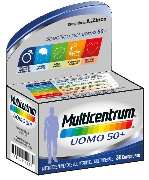 MULTICENTRUM UOMO 50+ 30 COMPRESSE - FarmaLucia