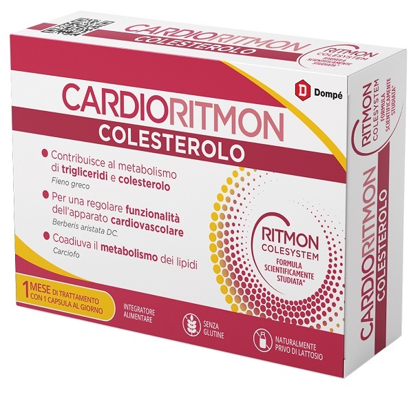 CARDIORITMON COLESTEROLO 30 CAPSULE - FarmaLucia
