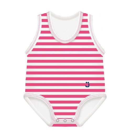 J BIMBI BODY 0-36M BIO COTTON SUMMER RIGHE FUCSIA-BIANCO - FarmaLucia
