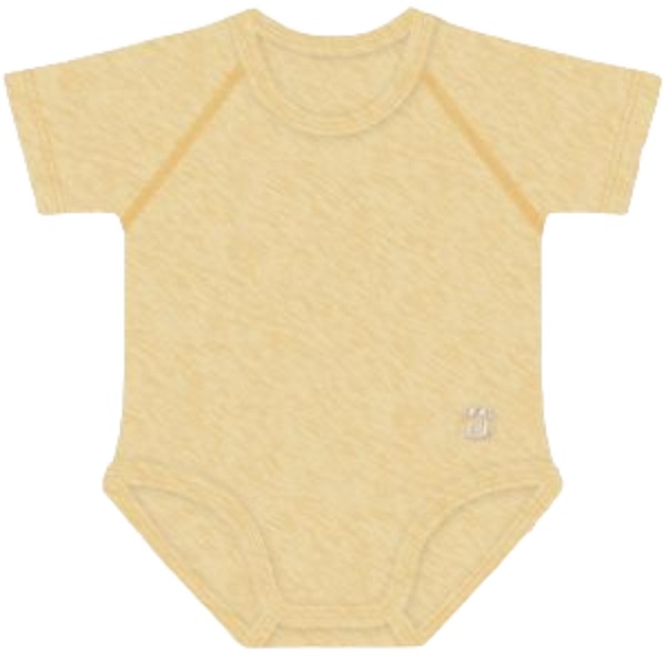 BODY 0-36M BIO COTTON WARM MELANGE GIALLO - FarmaLucia