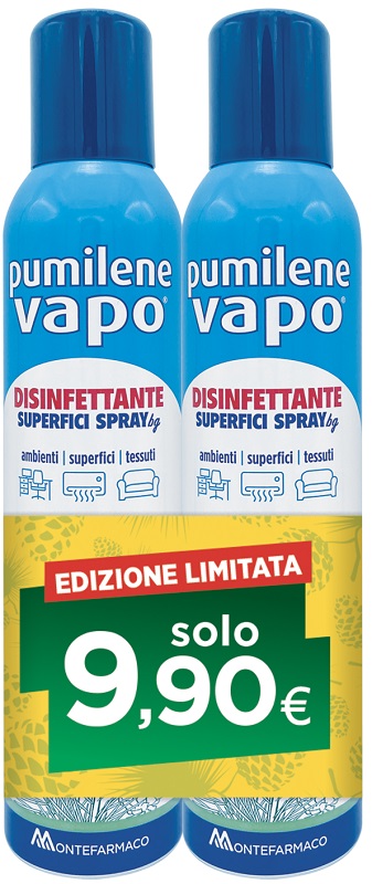 PUMILENE VAPO DISINFETTANTE 2 BOMBOLETTE X 250 ML - FarmaLucia