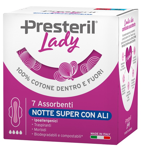 LADY PRESTERIL ASSORBENTI NOTTE SUPER ALI 7 PEZZI - FarmaLucia
