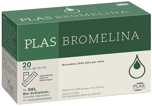 PLAS BROMELINA 20 STICK PACK - FarmaLucia