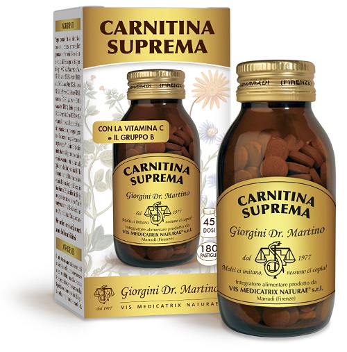 CARNITINA SUPREMA 180 PASTIGLIE 90 G - FarmaLucia